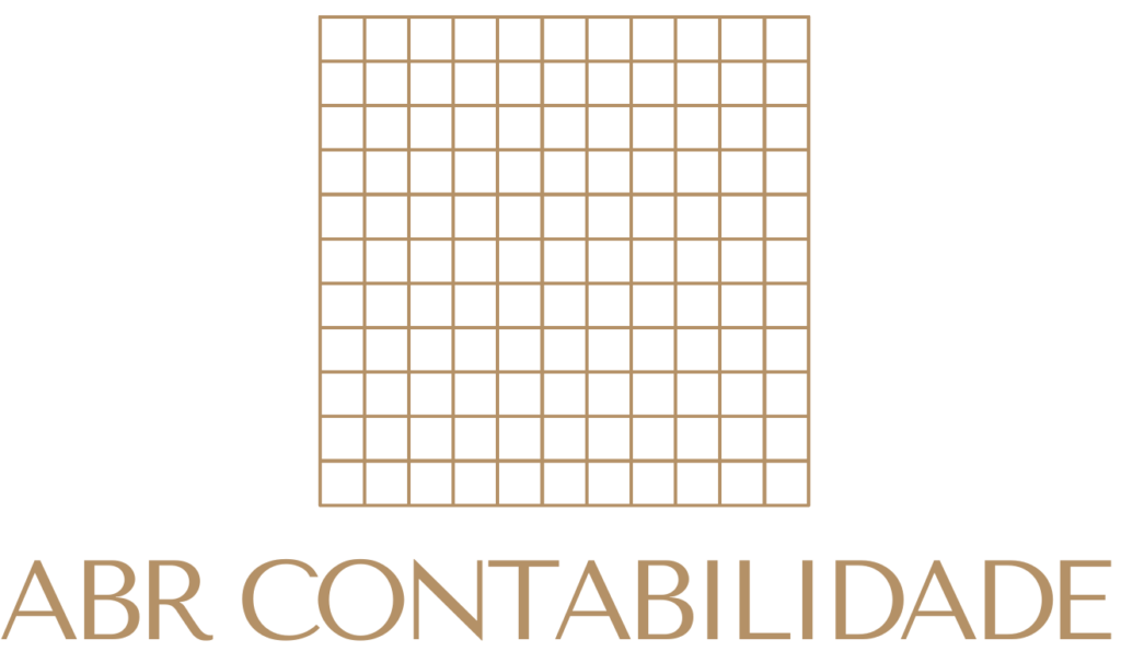 logo da marca ABR Contabilidade, em cor clara