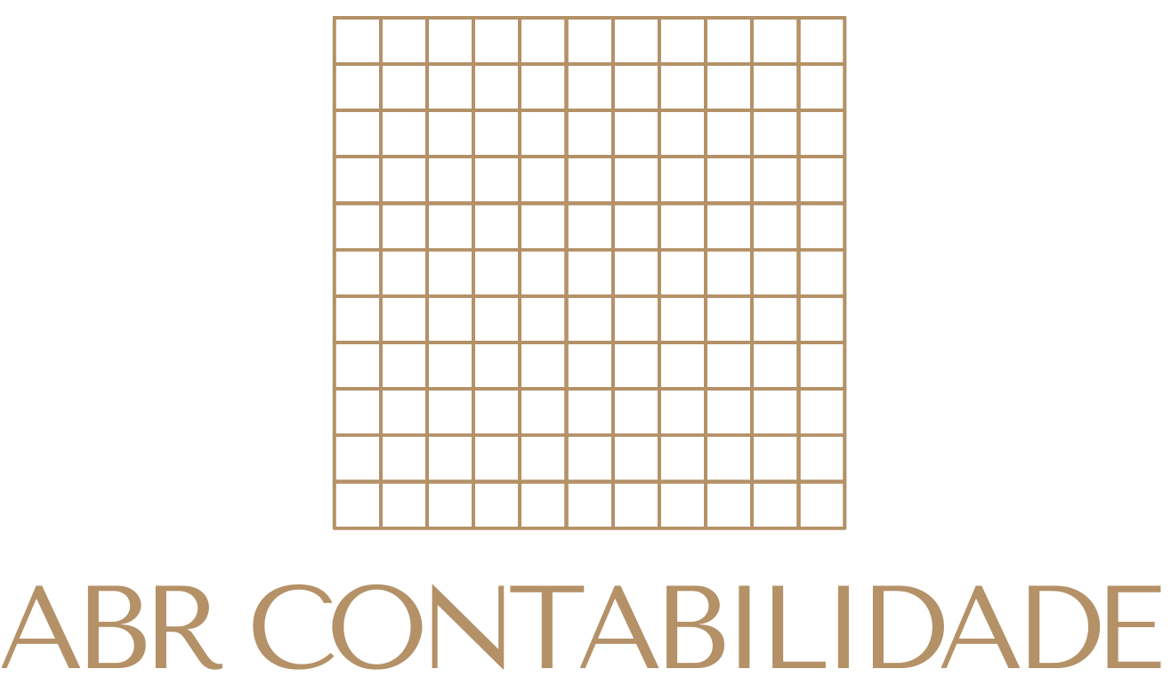 logo da marca ABR Contabilidade, em cor clara